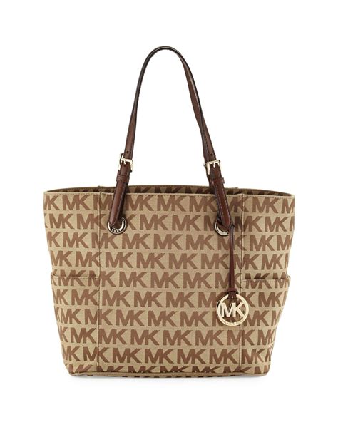 michael michael kors e w signature tote|Michael Kors large canvas tote.